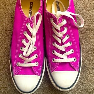 Unisex Bright Purple Low Top Converse All Star